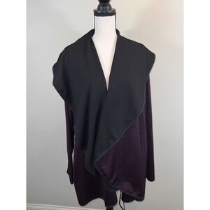 Livi Sweater Womens 22/24 Purple Open Front Cardigan Active Top